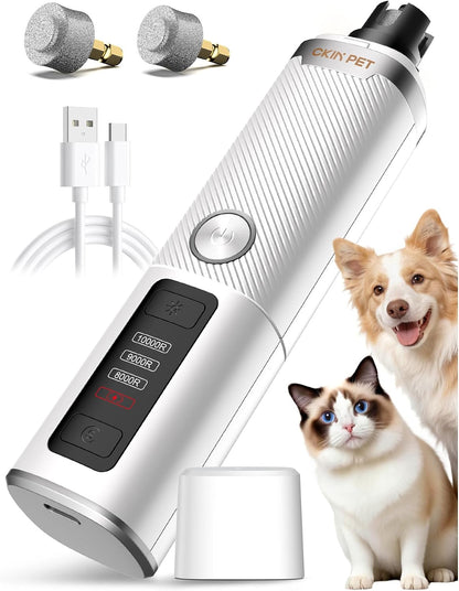 Dog Nail Grinder Whisper Quiet & Safe for Sensitive Dogs and Cats