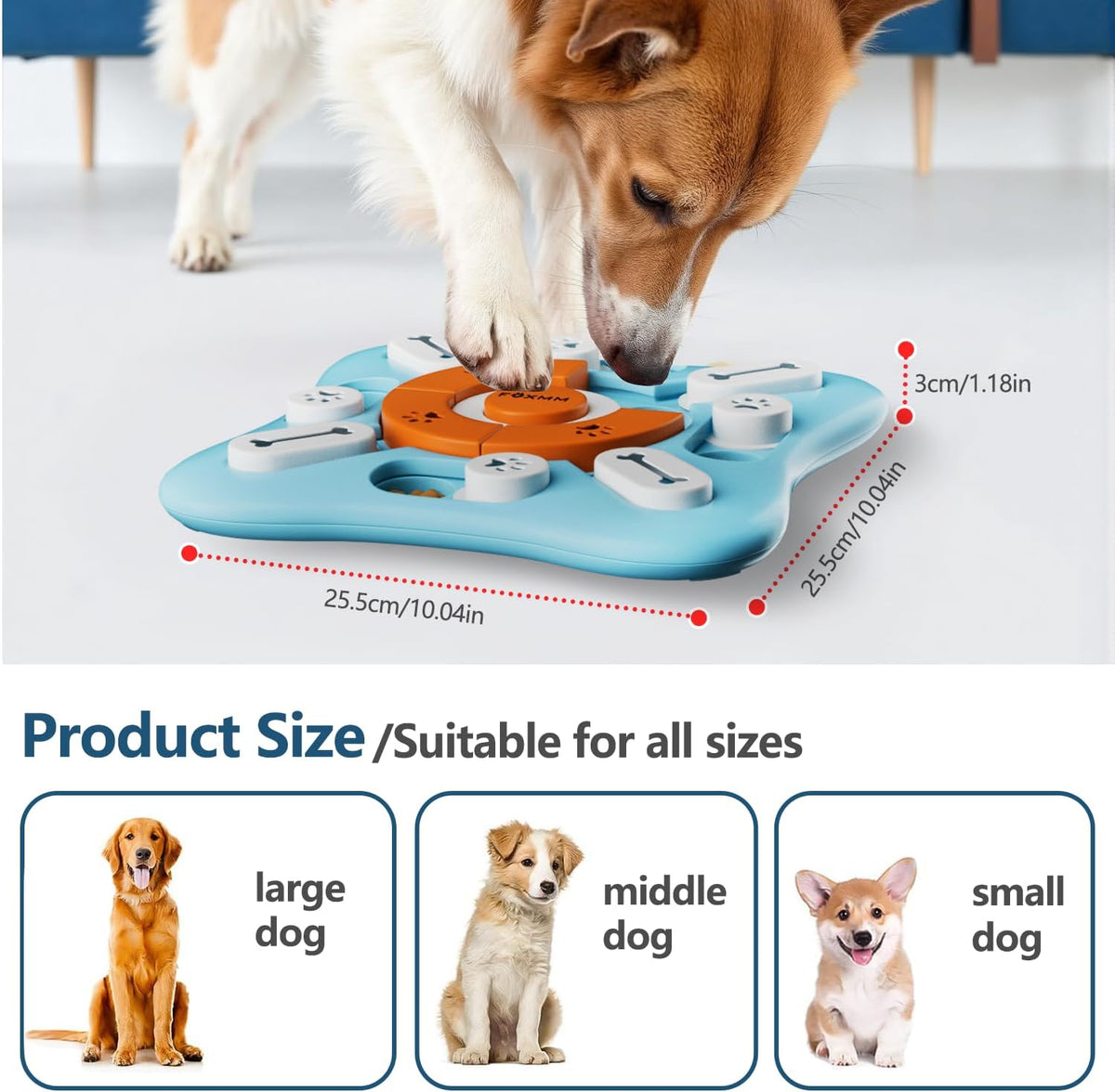 Interactive Dog Treat Puzzle Toys for IQ Training&Mental Stimulating