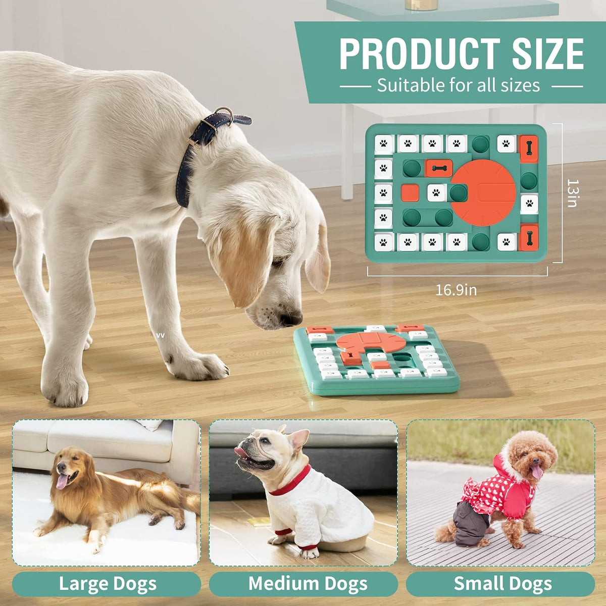 Interactive Dog Treat Puzzle Toys for IQ Training&Mental Stimulating