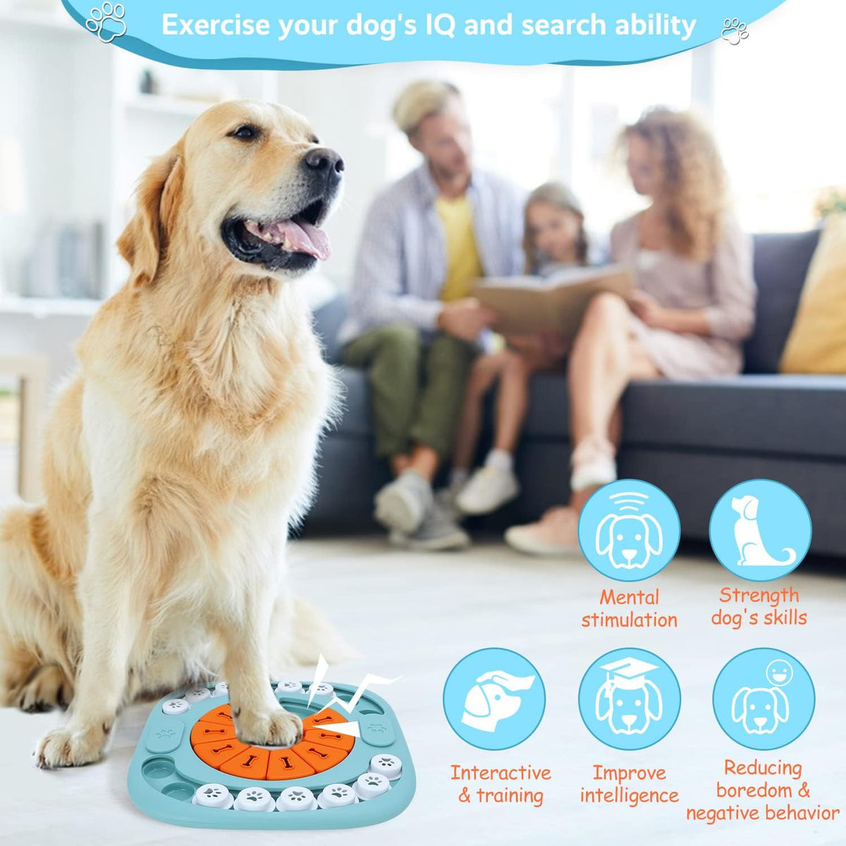 Interactive Dog Treat Puzzle Toys for IQ Training&Mental Stimulating