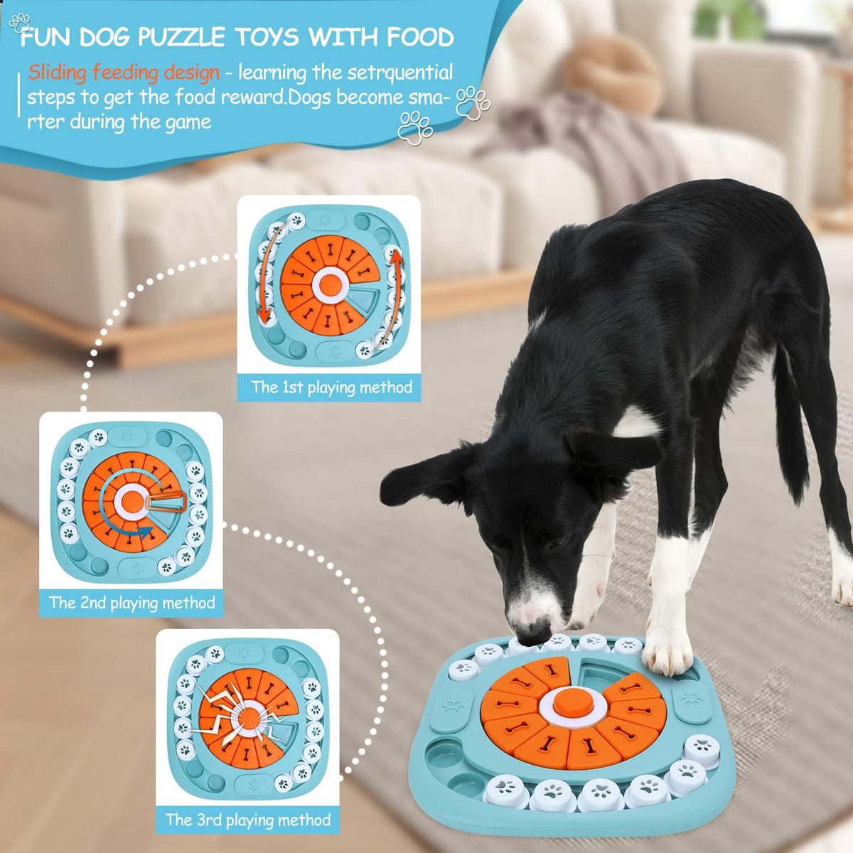Interactive Dog Treat Puzzle Toys for IQ Training&Mental Stimulating