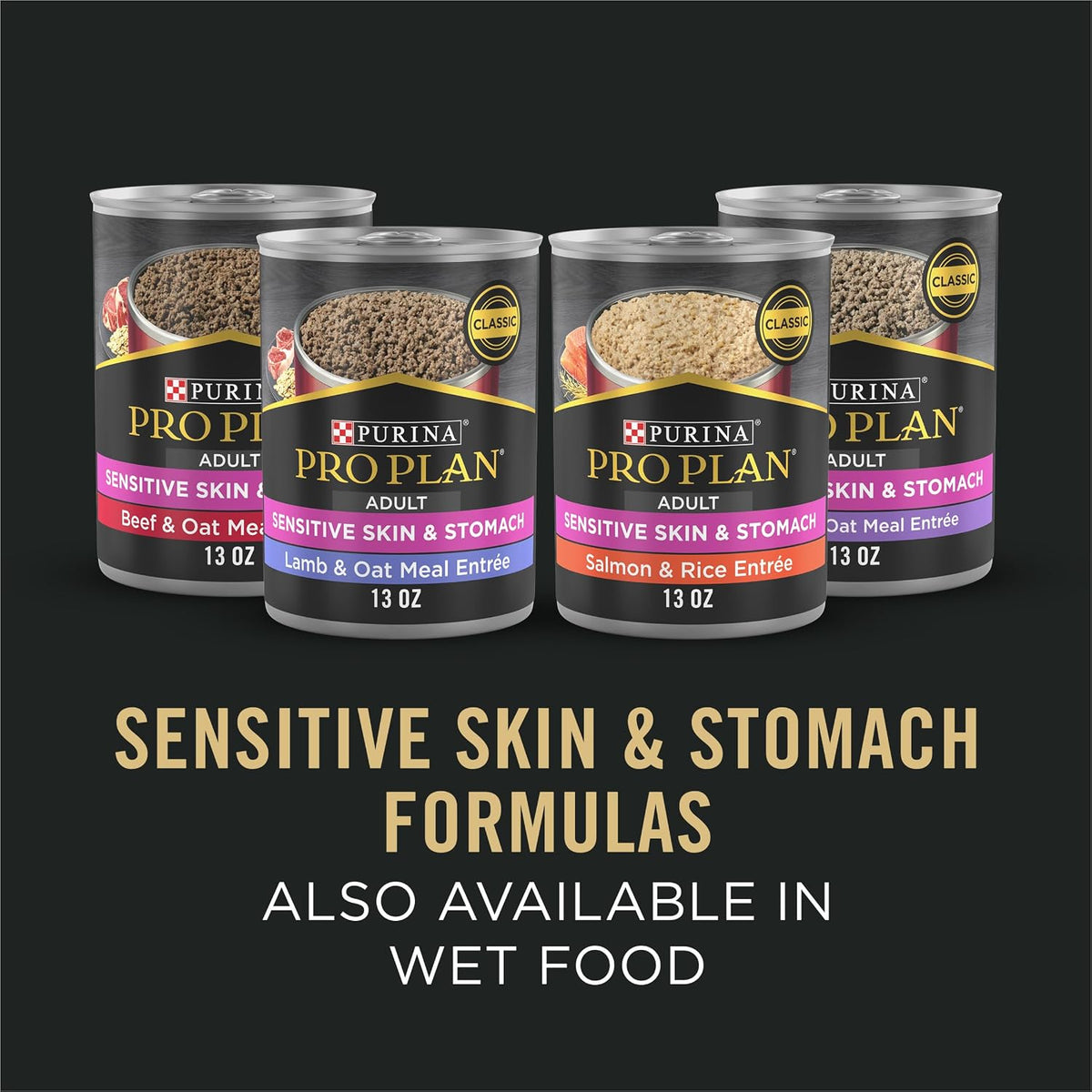 Sensitive Skin & Stomach Dry Dog Food, Senior, 4 lb Bag