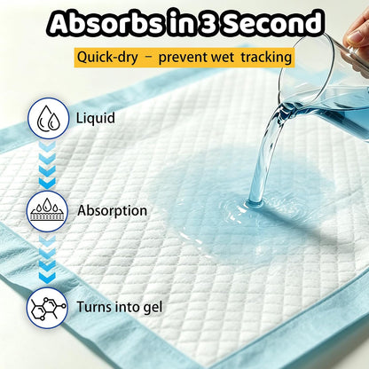 100 Count Dog Pee Pads 34" x 28", Super Absorbent Leak-Proof Training Pads