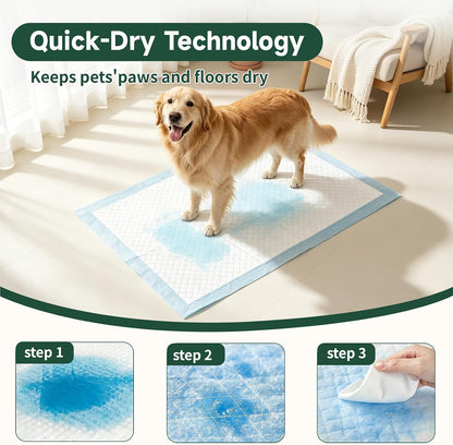 100 Count Dog Pee Pads 34" x 28", Super Absorbent Leak-Proof Training Pads