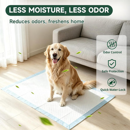 100 Count Dog Pee Pads 34" x 28", Super Absorbent Leak-Proof Training Pads