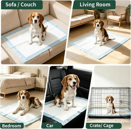 100 Count Dog Pee Pads 34" x 28", Super Absorbent Leak-Proof Training Pads