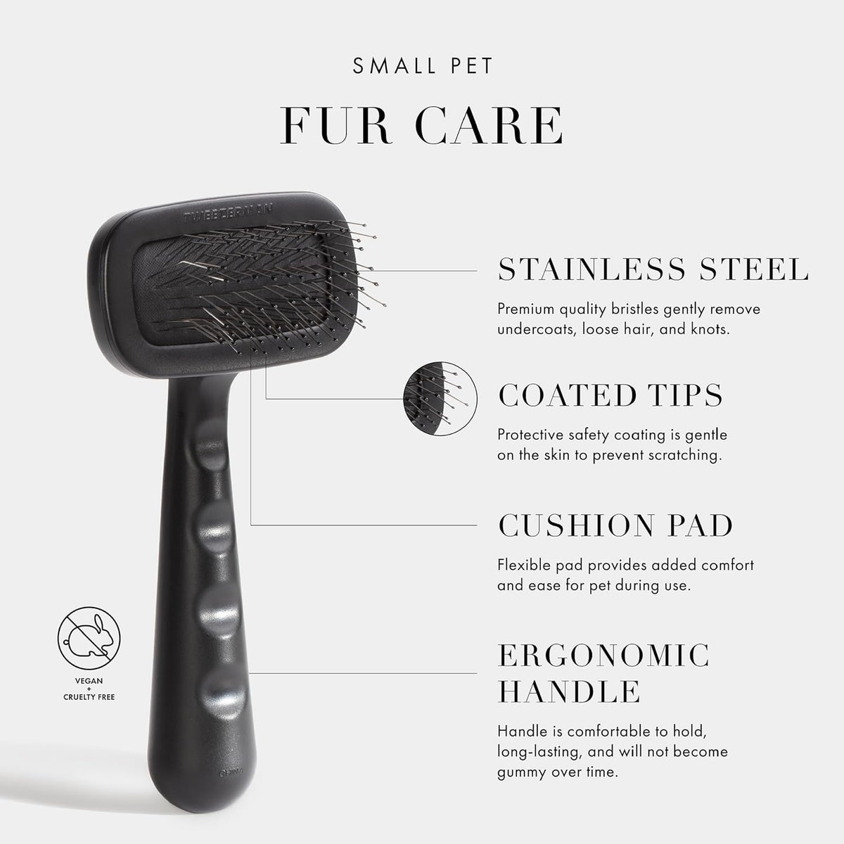Slicker Brush for Pets-Grooming Brush with Coated Bristles