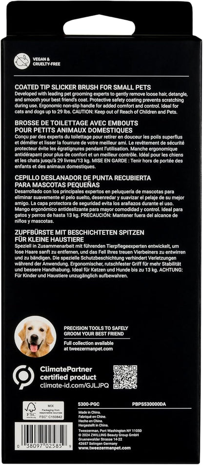 Slicker Brush for Pets-Grooming Brush with Coated Bristles