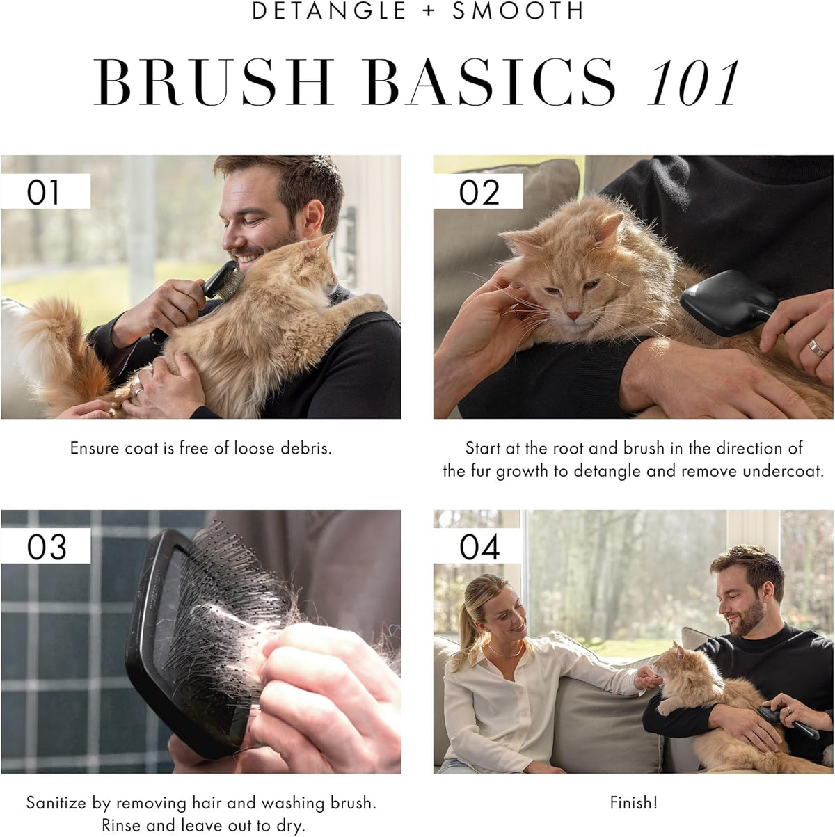 Slicker Brush for Pets-Grooming Brush with Coated Bristles