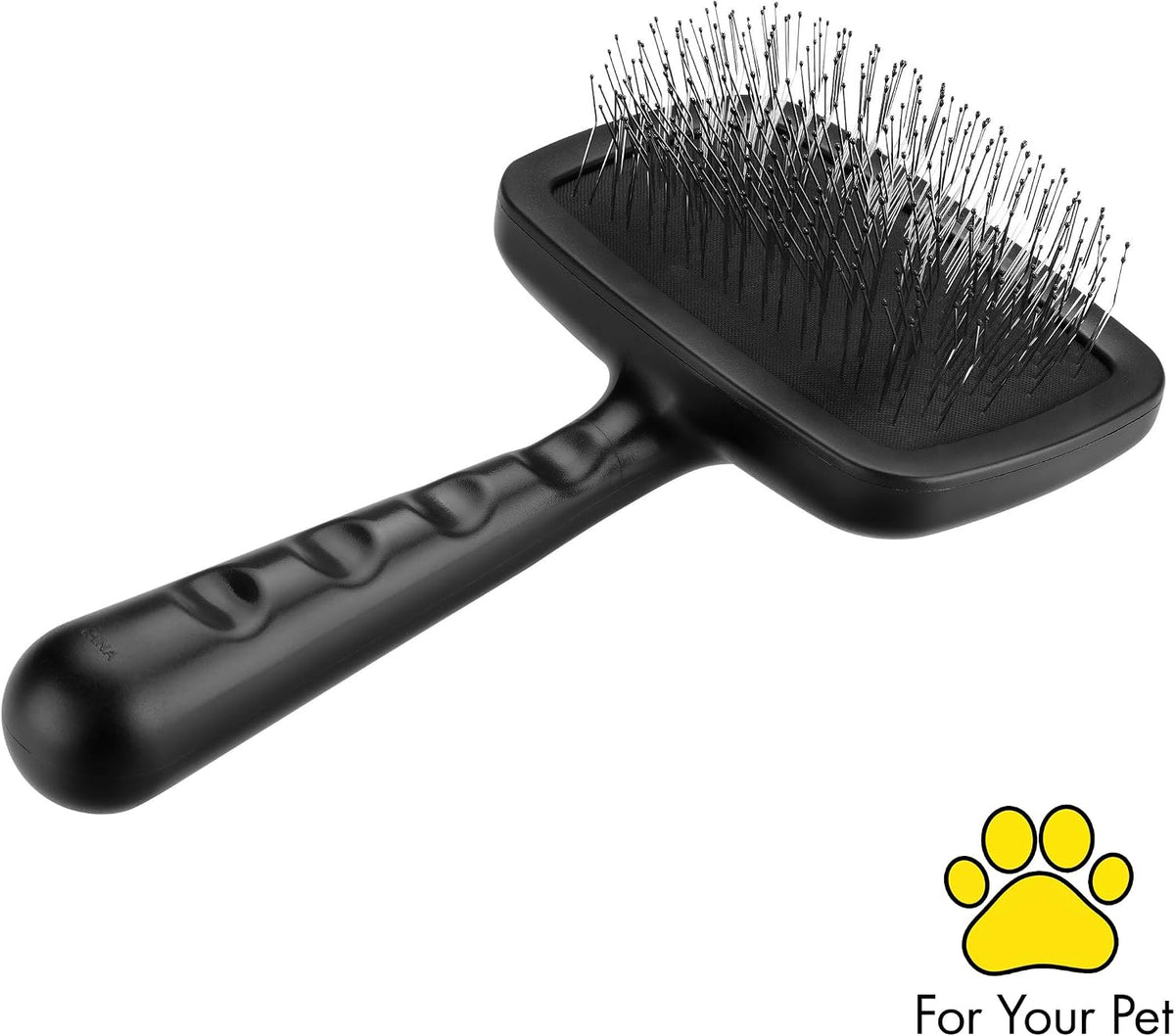 Slicker Brush for Pets-Grooming Brush with Coated Bristles