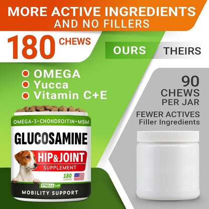 Advanced Glucosamine for Dogs, Chondroitin MSM Joint Supplement