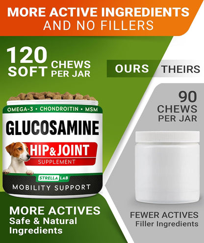 Advanced Glucosamine for Dogs, Chondroitin MSM Joint Supplement