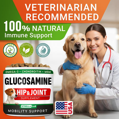 Advanced Glucosamine for Dogs, Chondroitin MSM Joint Supplement