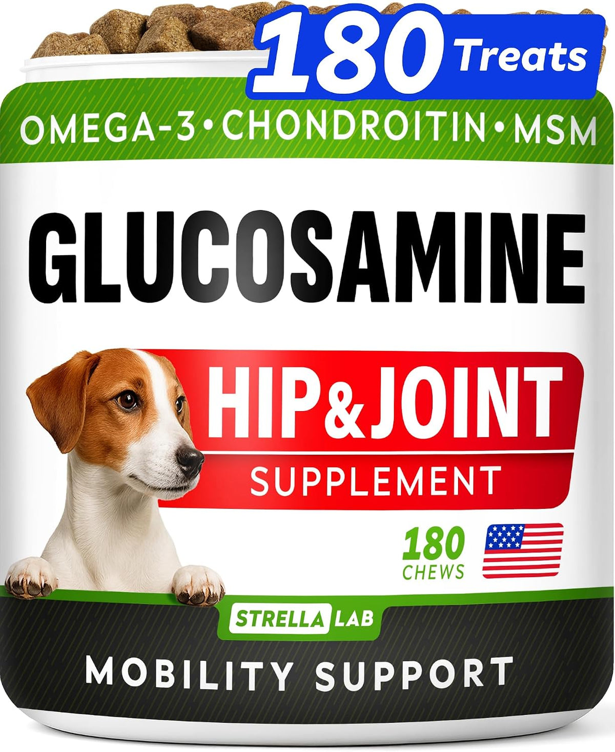 Advanced Glucosamine for Dogs, Chondroitin MSM Joint Supplement