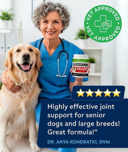 Advanced Glucosamine for Dogs, Chondroitin MSM Joint Supplement