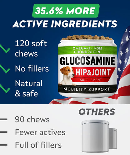Advanced Glucosamine for Dogs, Chondroitin MSM Joint Supplement