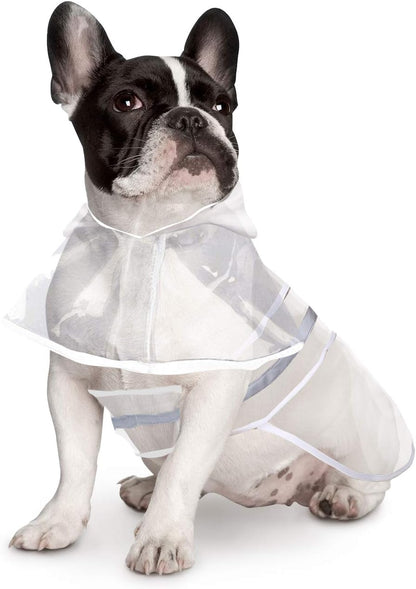 Dog Raincoat with Hood & Leash Hole S-XL Dog Rain Jacket Ducks M