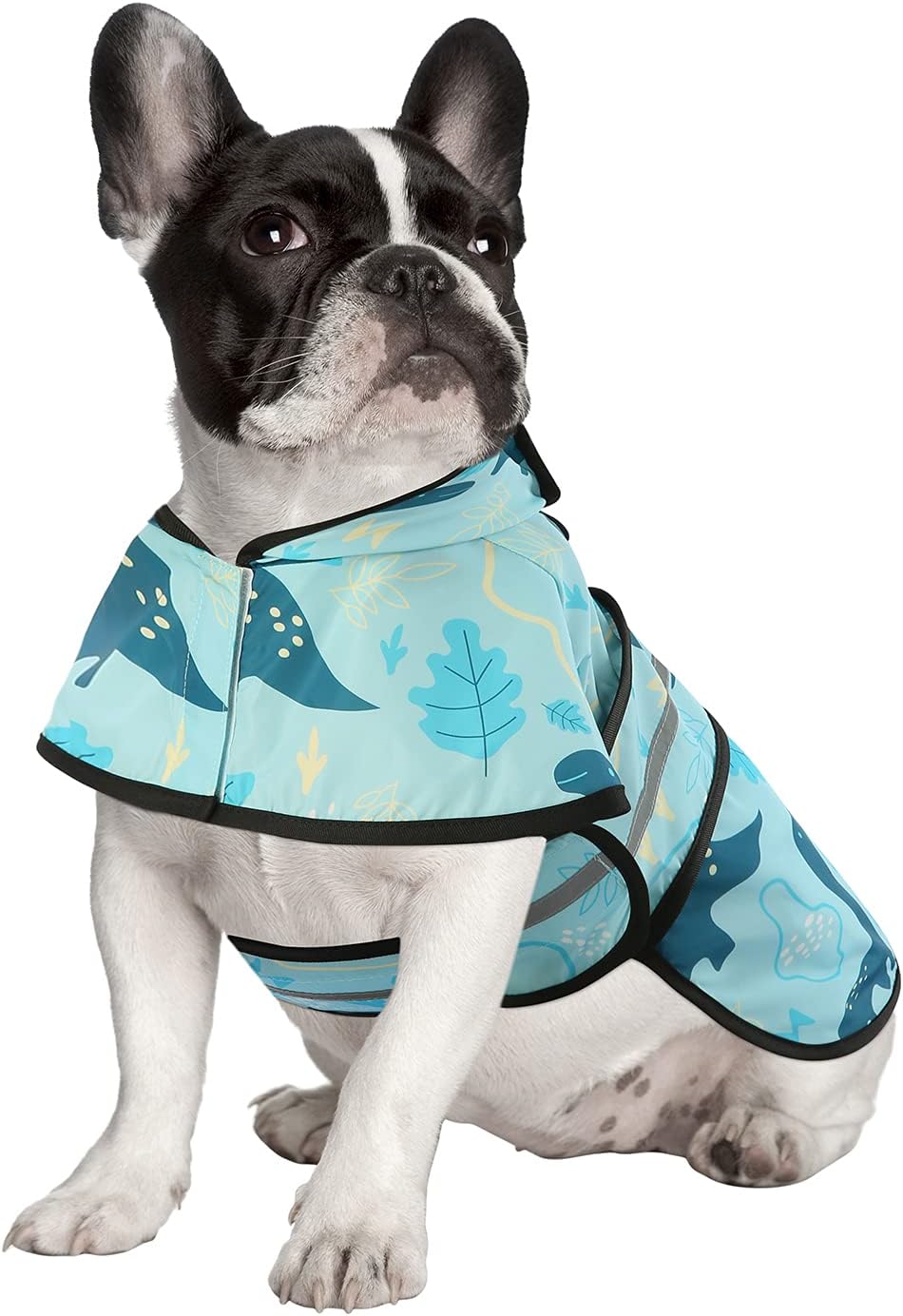 Dog Raincoat with Hood & Leash Hole S-XL Dog Rain Jacket Ducks M
