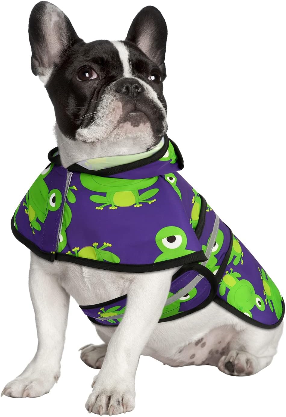 Dog Raincoat with Hood & Leash Hole S-XL Dog Rain Jacket Ducks M