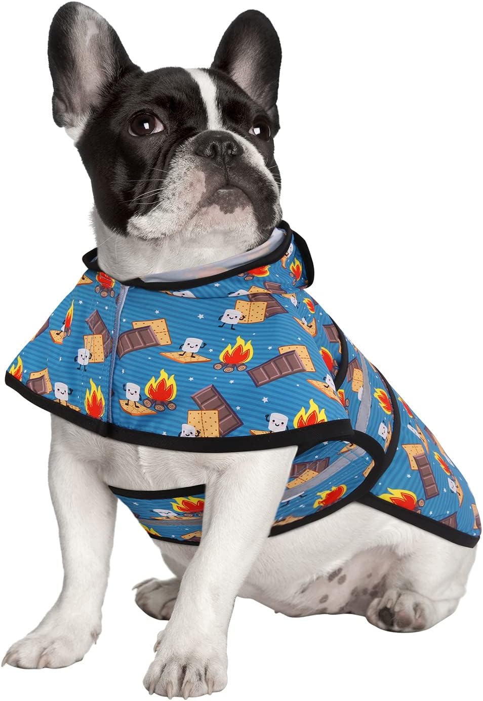 Dog Raincoat with Hood & Leash Hole S-XL Dog Rain Jacket Ducks M