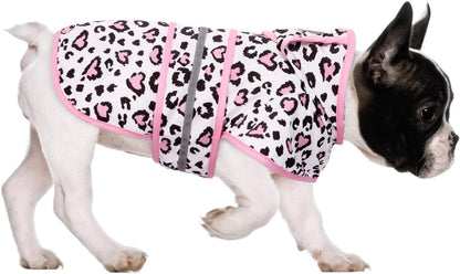 Dog Raincoat with Hood & Leash Hole S-XL Dog Rain Jacket Ducks M