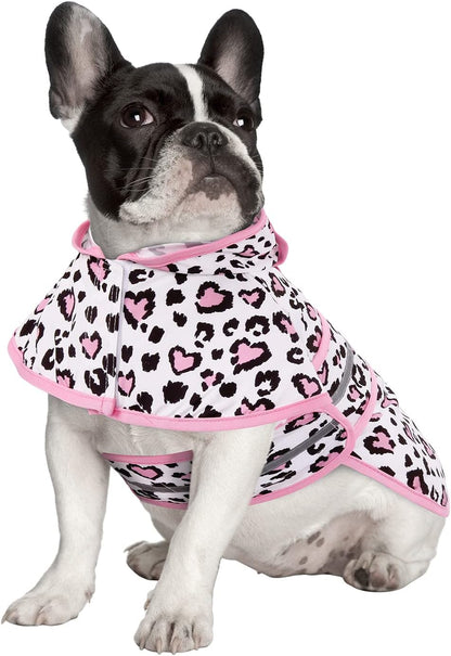 Dog Raincoat with Hood & Leash Hole S-XL Dog Rain Jacket Ducks M