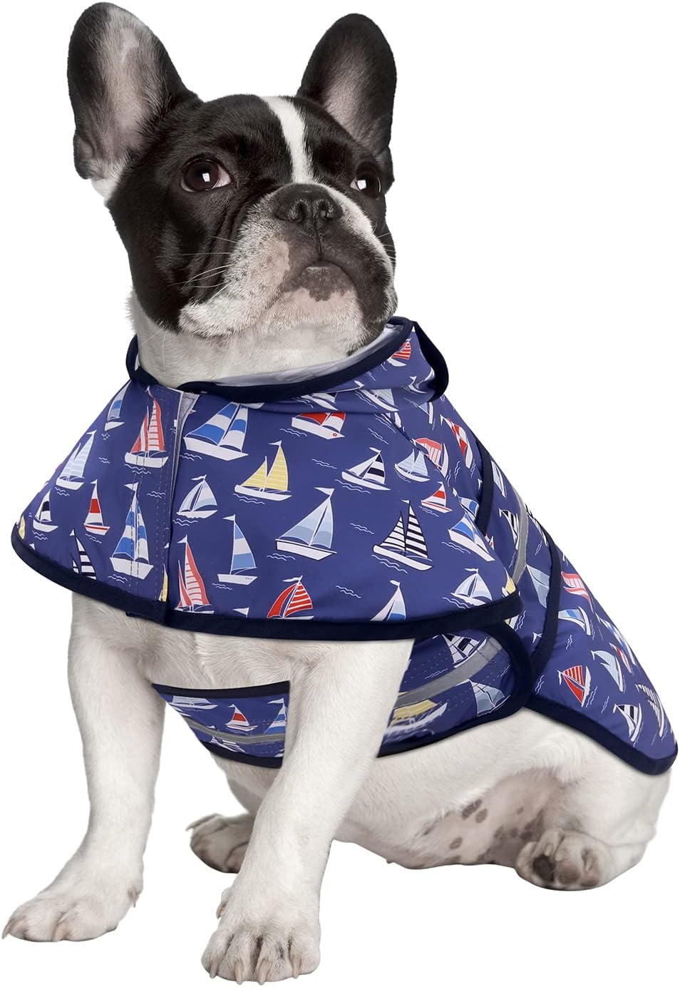 Dog Raincoat with Hood & Leash Hole S-XL Dog Rain Jacket Ducks M