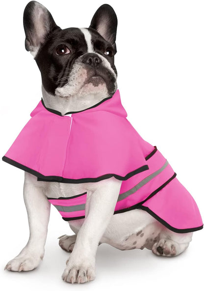 Dog Raincoat with Hood & Leash Hole S-XL Dog Rain Jacket Ducks M