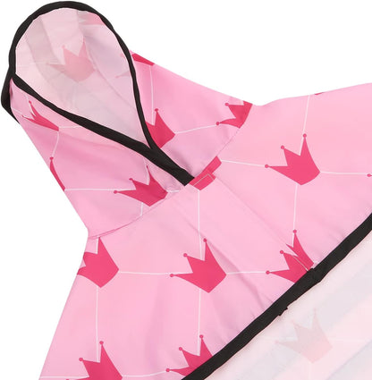 Dog Raincoat with Hood & Leash Hole S-XL Dog Rain Jacket Ducks M