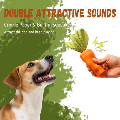 Dog Chew Toys for Aggressive Chewers, Rubber Squeaky Dog Toys