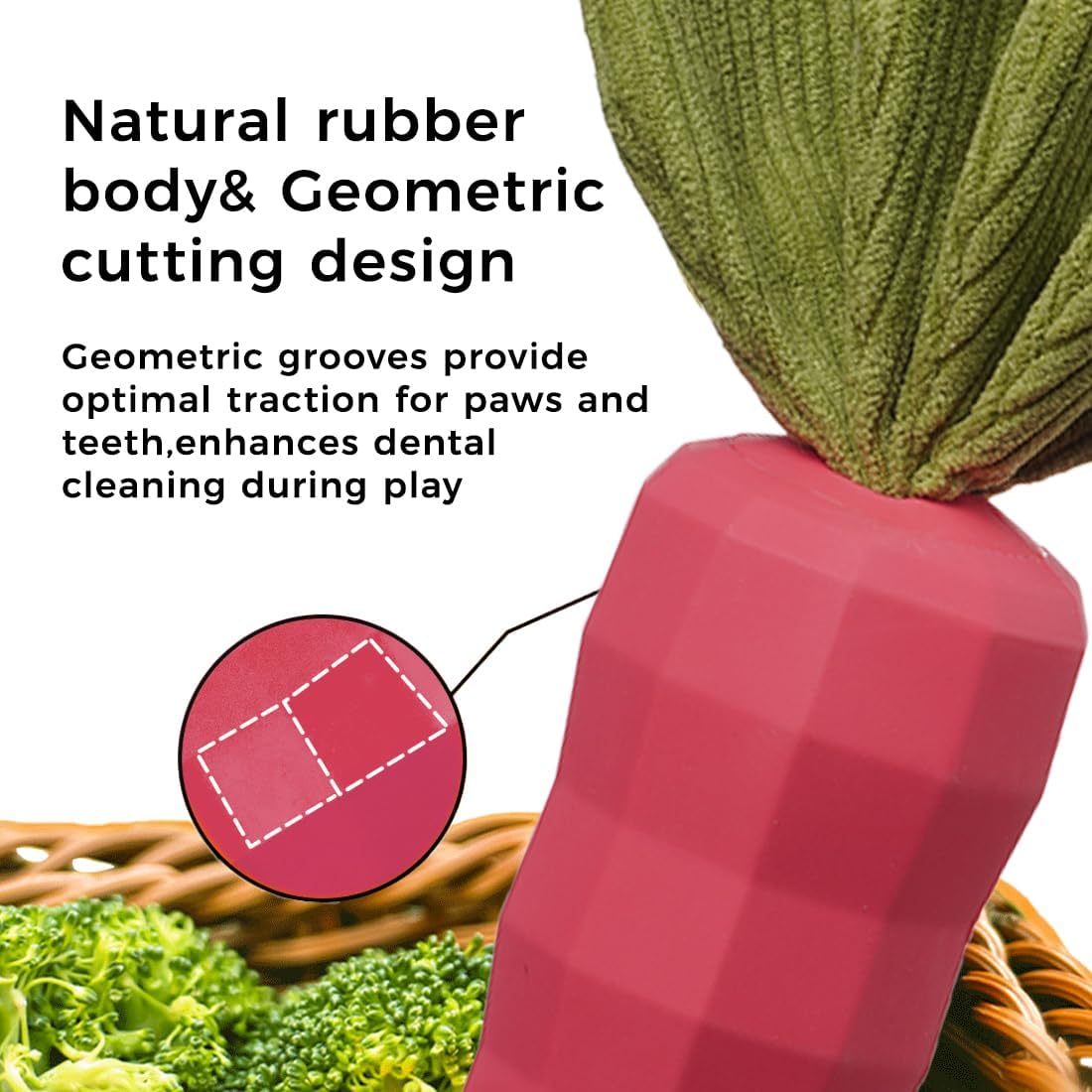 Dog Chew Toys for Aggressive Chewers, Rubber Squeaky Dog Toys