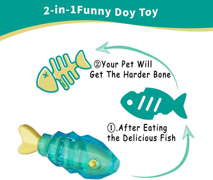 Dog Chew Toys for Aggressive Chewers, Rubber Squeaky Dog Toys