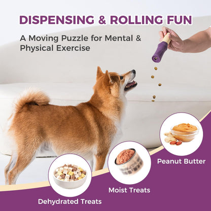 Dog Chew Toys for Aggressive Chewers, Rubber Squeaky Dog Toys