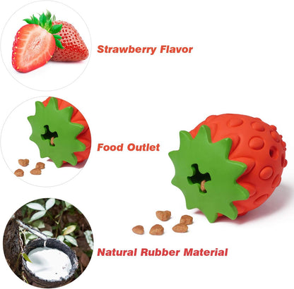 Dog Chew Toys for Aggressive Chewers, Rubber Squeaky Dog Toys