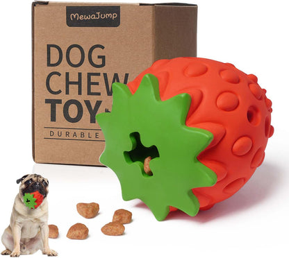 Dog Chew Toys for Aggressive Chewers, Rubber Squeaky Dog Toys