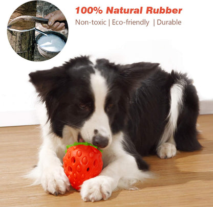 Dog Chew Toys for Aggressive Chewers, Rubber Squeaky Dog Toys