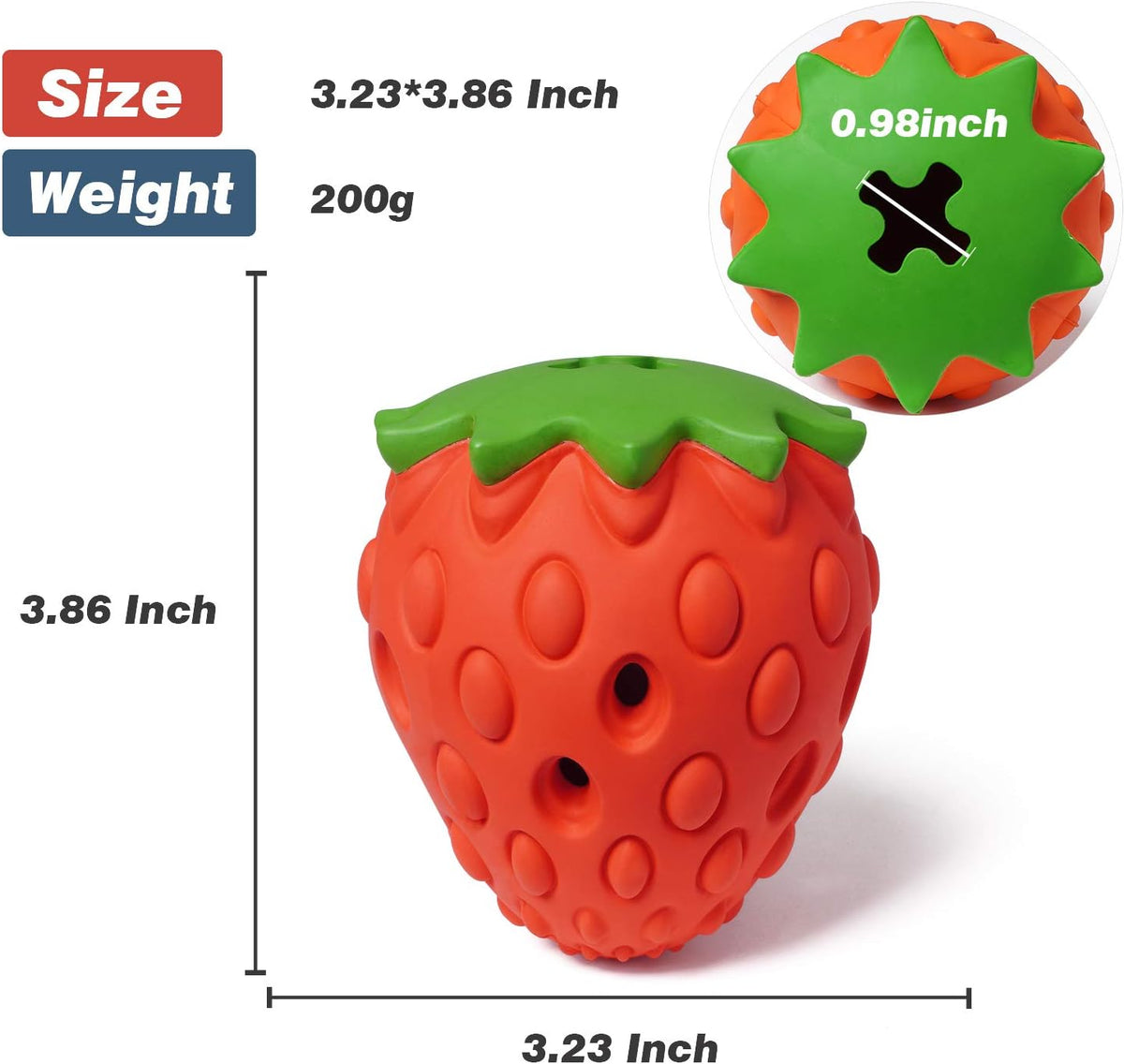 Dog Chew Toys for Aggressive Chewers, Rubber Squeaky Dog Toys