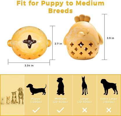 Dog Chew Toys for Aggressive Chewers, Rubber Squeaky Dog Toys