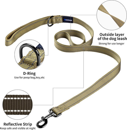 No Pull Dog Harness with Soft Padded Handle,Reflective Strip Escape Proof and Quick Fit to Adjust Harness,Easy for Training Walking for Small & Medium and Large Dogs(Green,L)