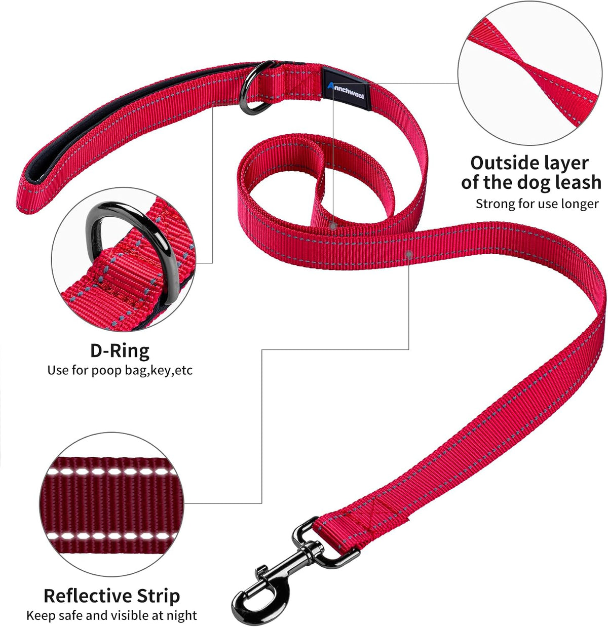 No Pull Dog Harness with Soft Padded Handle,Reflective Strip Escape Proof and Quick Fit to Adjust Harness,Easy for Training Walking for Small & Medium and Large Dogs(Green,L)