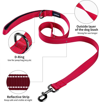 No Pull Dog Harness with Soft Padded Handle,Reflective Strip Escape Proof and Quick Fit to Adjust Harness,Easy for Training Walking for Small & Medium and Large Dogs(Green,L)
