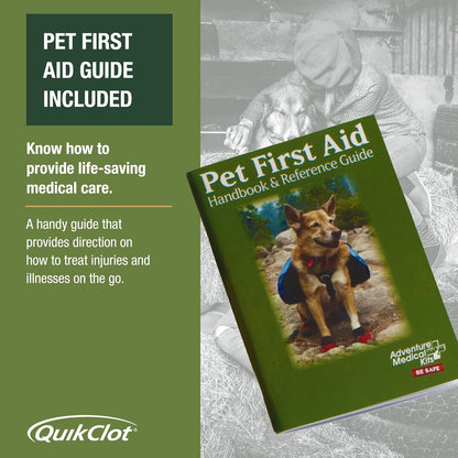 Trail Dog Medical Kit - Pet First Aid Kit with Dressings, Bandages, Instruction Manual & Tools - Lightweight, Compact Dog Safety Pack