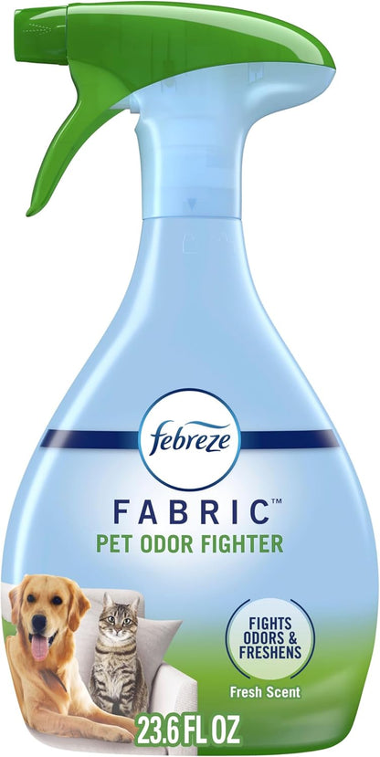 Fabric Spray Air Freshener, Odor-Fighting Fabric Refresher, Sneaker Balls Alternative, Couch Cleaner, Linen Spray, Multi-Use, Pet Odor Fighter Scent, 23.6 fl oz