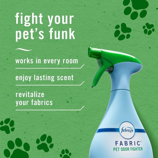 Fabric Spray Air Freshener, Odor-Fighting Fabric Refresher, Sneaker Balls Alternative, Couch Cleaner, Linen Spray, Multi-Use, Pet Odor Fighter Scent, 23.6 fl oz