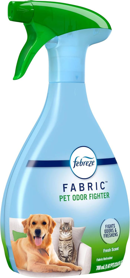 Fabric Spray Air Freshener, Odor-Fighting Fabric Refresher, Sneaker Balls Alternative, Couch Cleaner, Linen Spray, Multi-Use, Pet Odor Fighter Scent, 23.6 fl oz