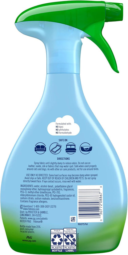 Fabric Spray Air Freshener, Odor-Fighting Fabric Refresher, Sneaker Balls Alternative, Couch Cleaner, Linen Spray, Multi-Use, Pet Odor Fighter Scent, 23.6 fl oz