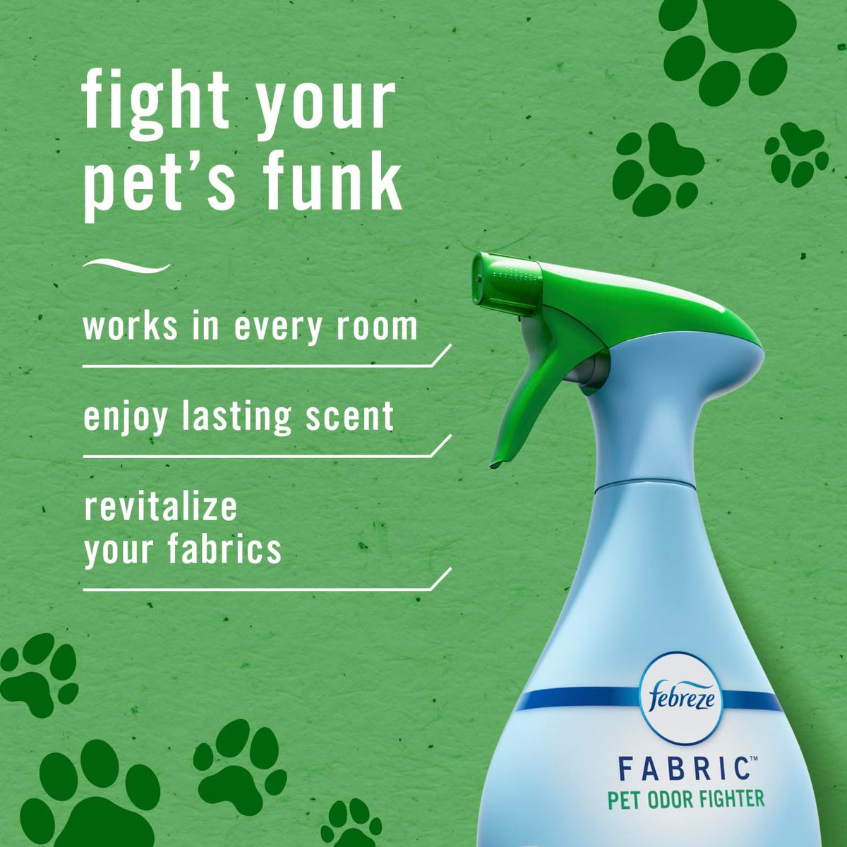 Fabric Spray Air Freshener, Odor-Fighting Fabric Refresher, Sneaker Balls Alternative, Couch Cleaner, Linen Spray, Multi-Use, Pet Odor Fighter Scent, 23.6 fl oz