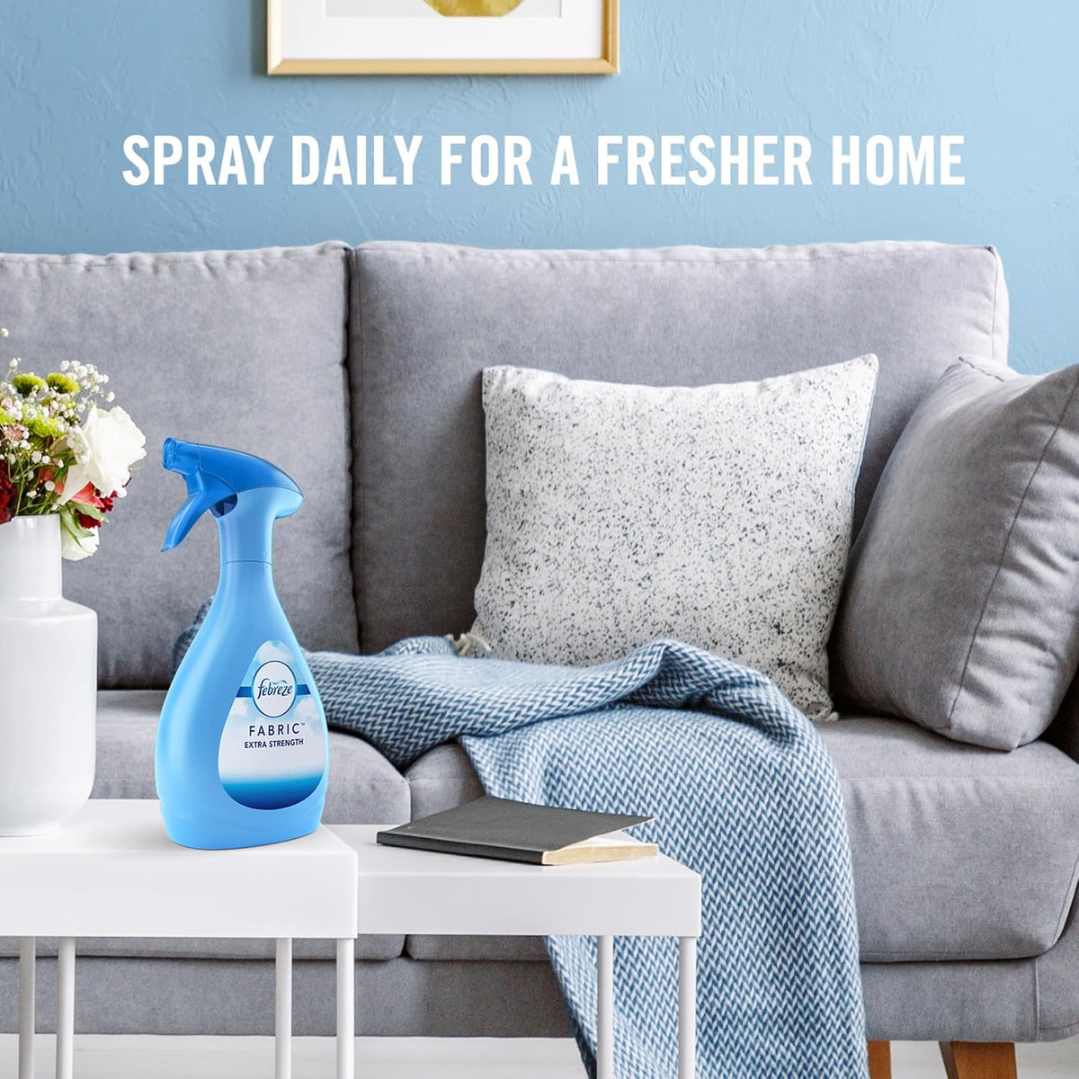 Fabric Spray Air Freshener, Odor-Fighting Fabric Refresher, Sneaker Balls Alternative, Couch Cleaner, Linen Spray, Multi-Use, Pet Odor Fighter Scent, 23.6 fl oz