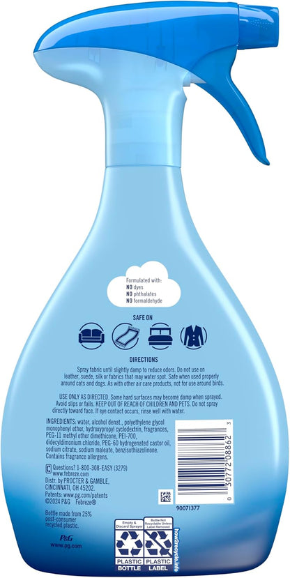 Fabric Spray Air Freshener, Odor-Fighting Fabric Refresher, Sneaker Balls Alternative, Couch Cleaner, Linen Spray, Multi-Use, Pet Odor Fighter Scent, 23.6 fl oz