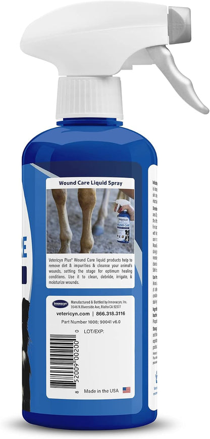 Plus Dog Wound Care Spray | Healing Aid and Skin Repair, Clean Wounds, Relieve Dog Skin Allergies, Safe for All Animals. 3 ounces